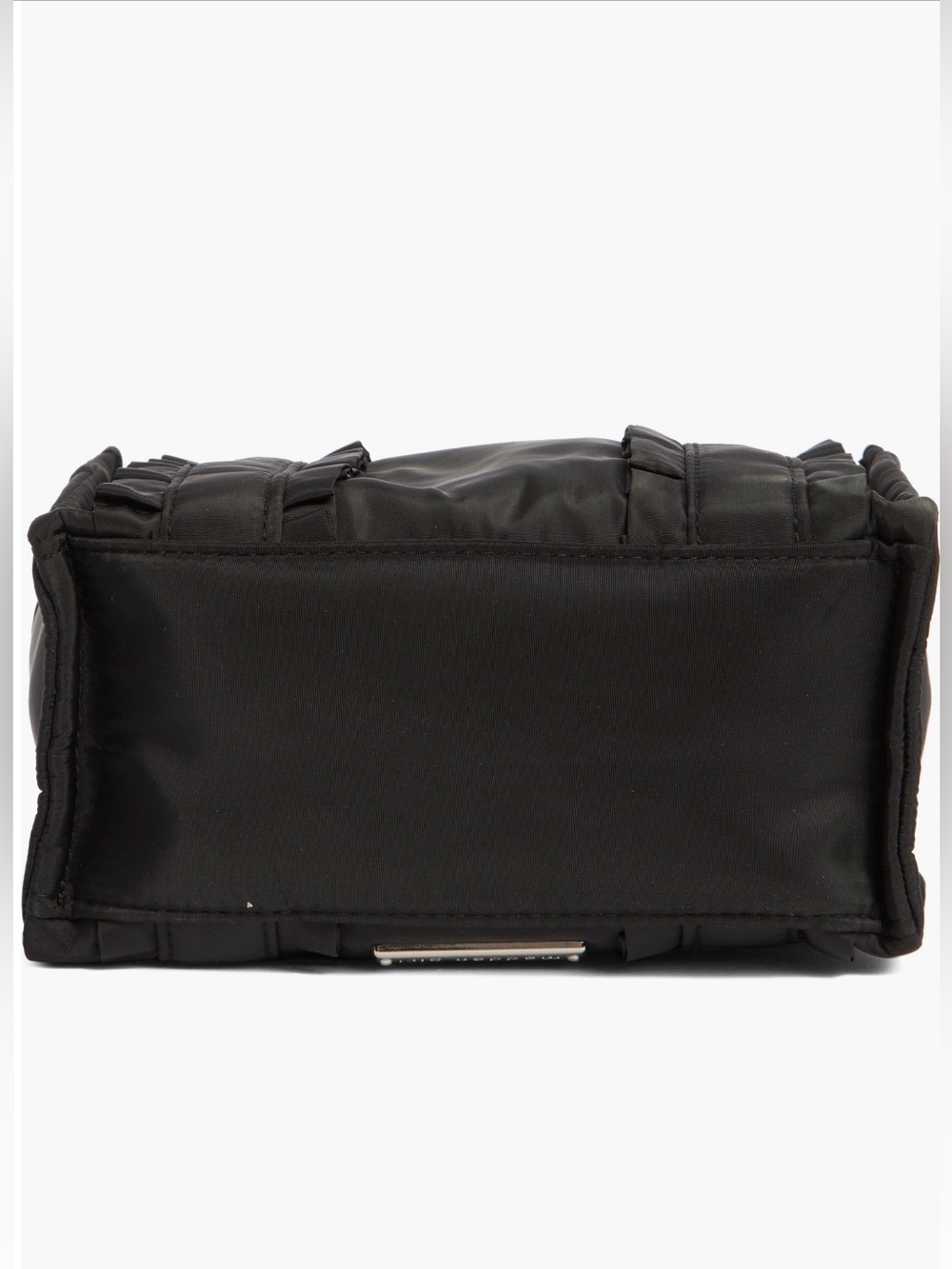 MADDEN GIRL Emilyy Ruffle Nylon Mini Tote in Black - Picture 4 of 14